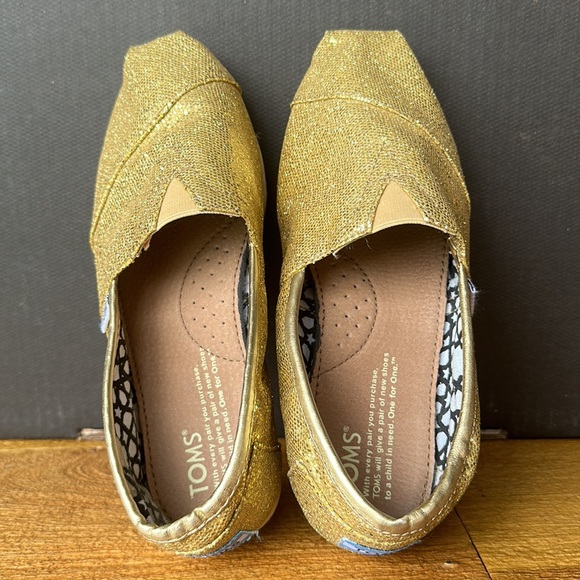 Toms Alpargata Gold Flitter W6 - Picture 4 of 7